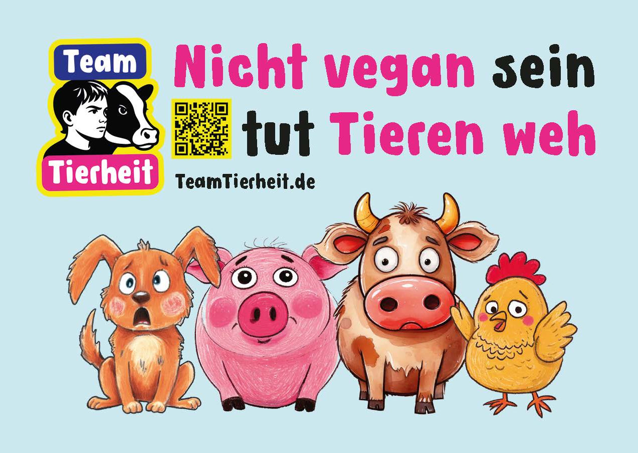 Leb vegan! Sticker | TEAM TIERHEIT (Kopie) NVSINO