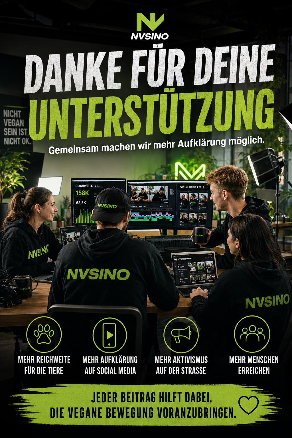 Unterstütze unsere Arbeit ⚖️ | NVSINO NVSINO