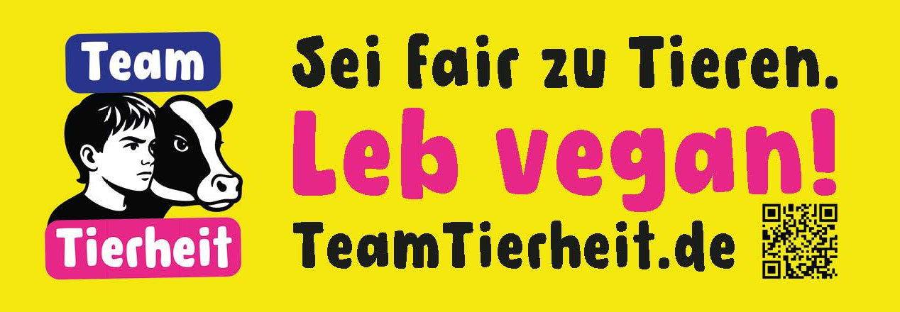 Leb vegan! Sticker | TEAM TIERHEIT NVSINO