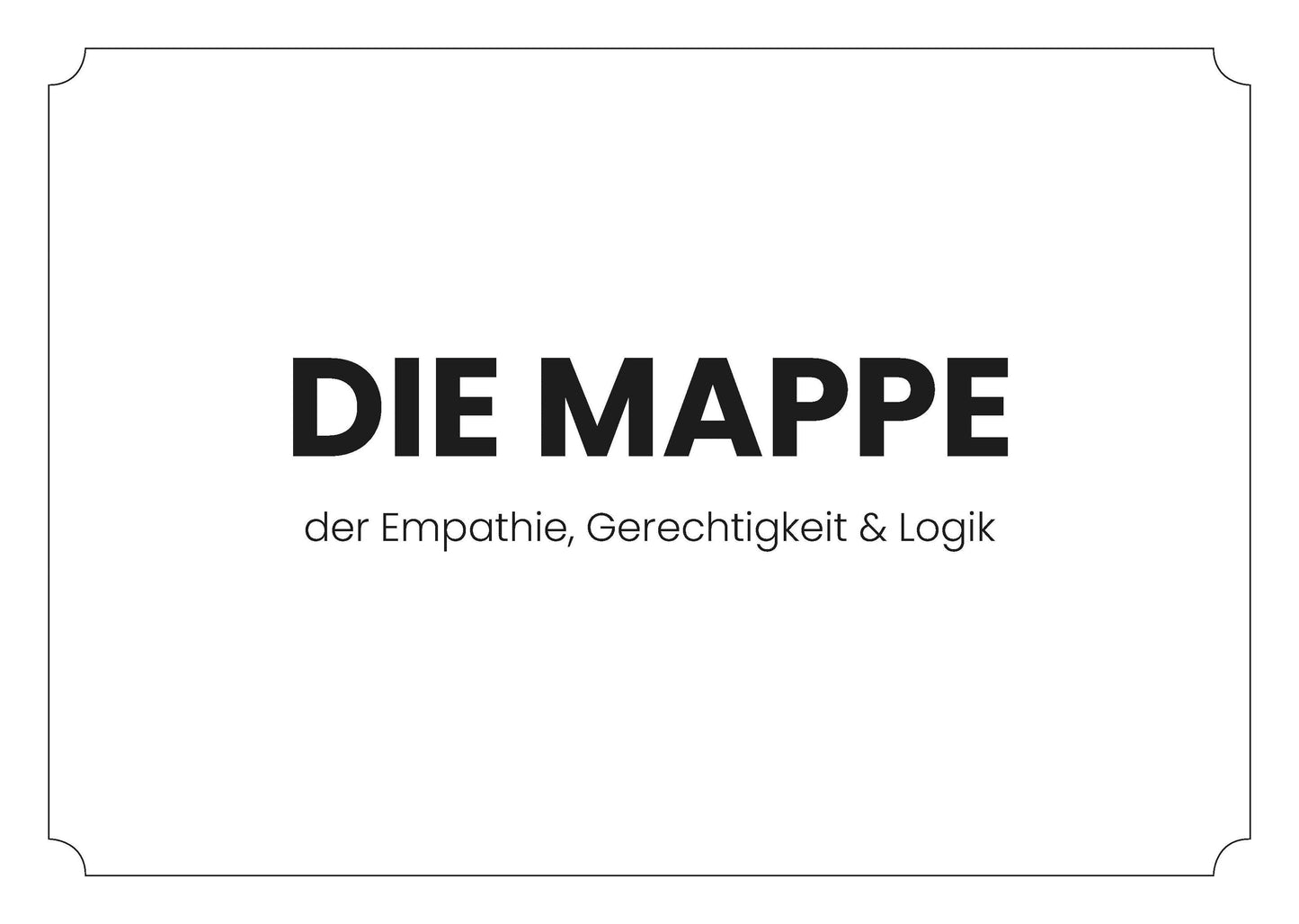DIE MAPPE | Vegane Erklärmappe | Material für Aktivisten NVSINO