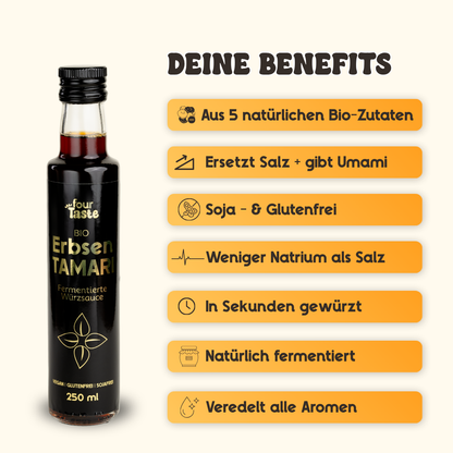 Bio Tamari-Sauce Erbse fourTaste GmbH
