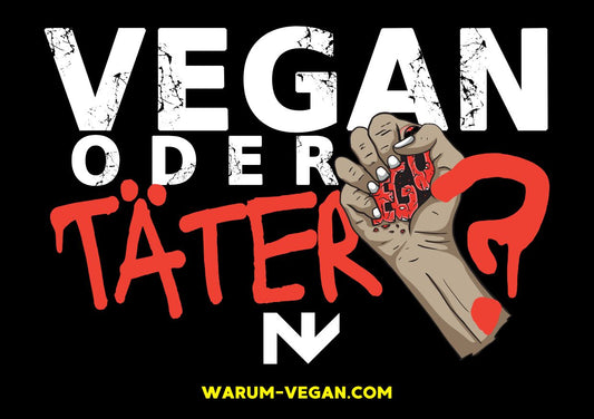 VEGAN ODER TÄTER STICKER | Vegane Sticker NVSINO
