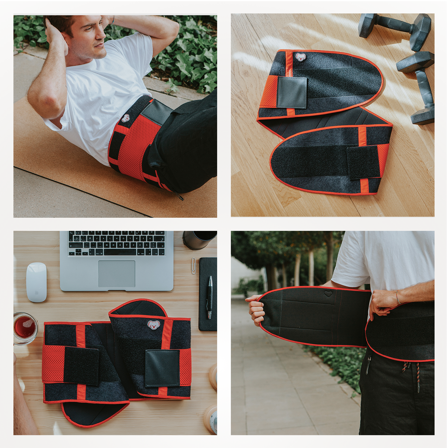 KOALAA Lumbar | Der Rückenstützgürtel mit Doppelzug-Mechanismus! | Beckengurt für den unteren Rücken KOALAA