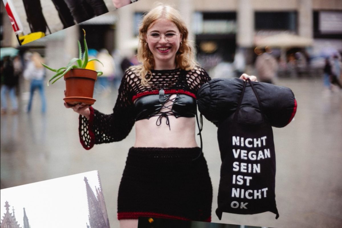 Kundgebung für Veganismus und gegen Tierausbeutung