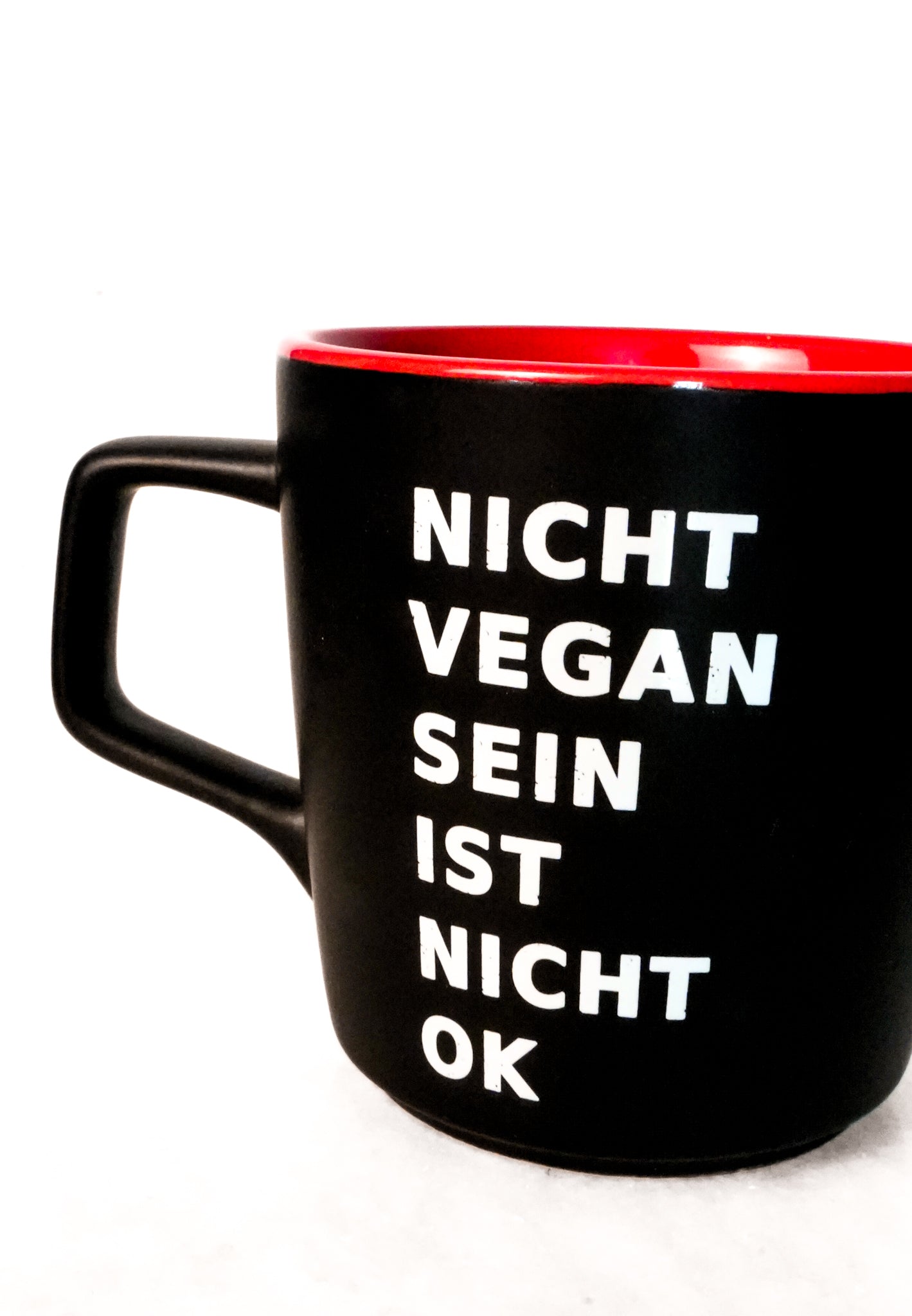 Nicht Vegan Sein ist nicht OK Tasse | Vegane Kaffeetasse NVSINO