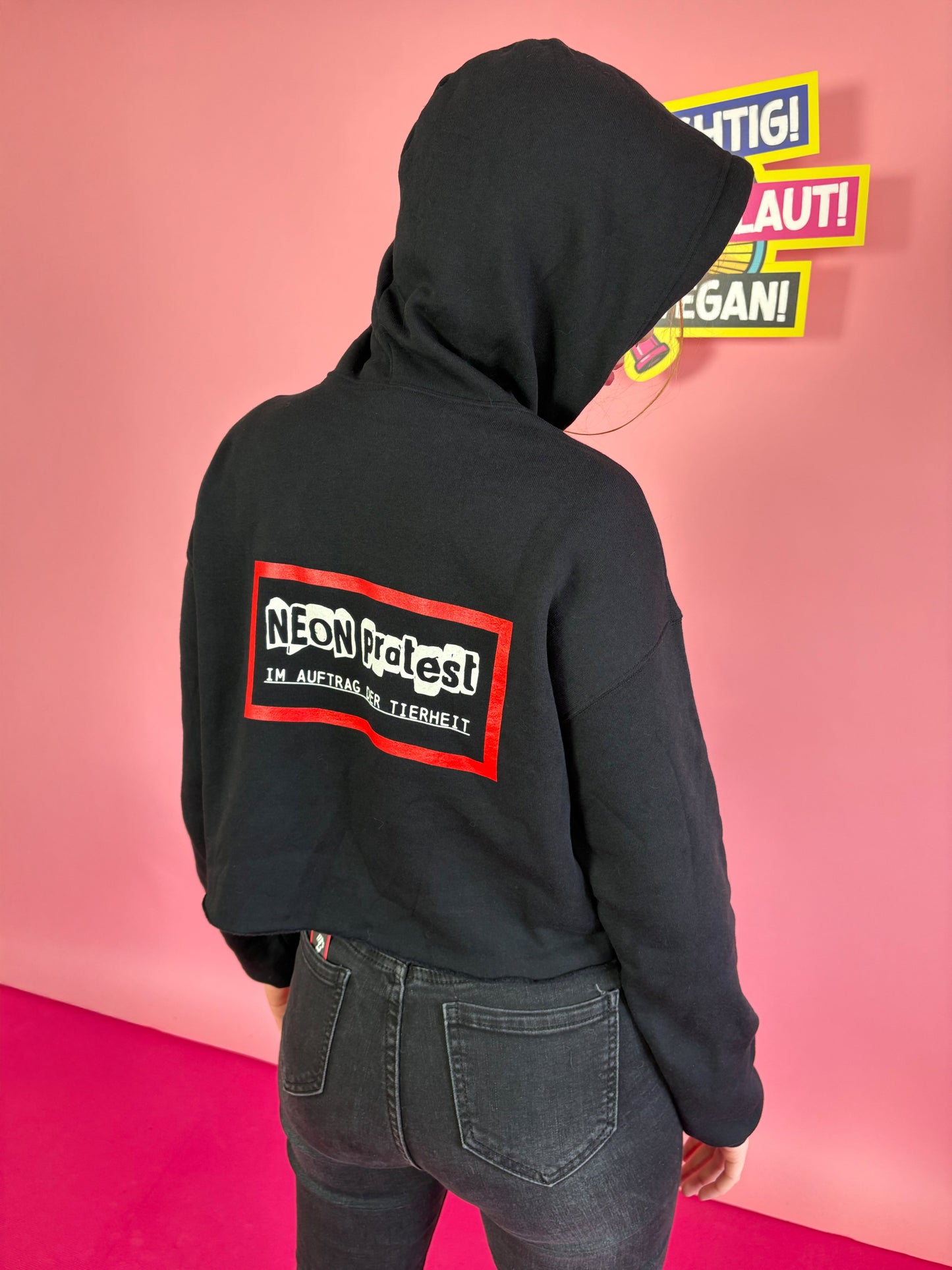 Tierverteidiger Crop-Hoodie | NEON NVSINO