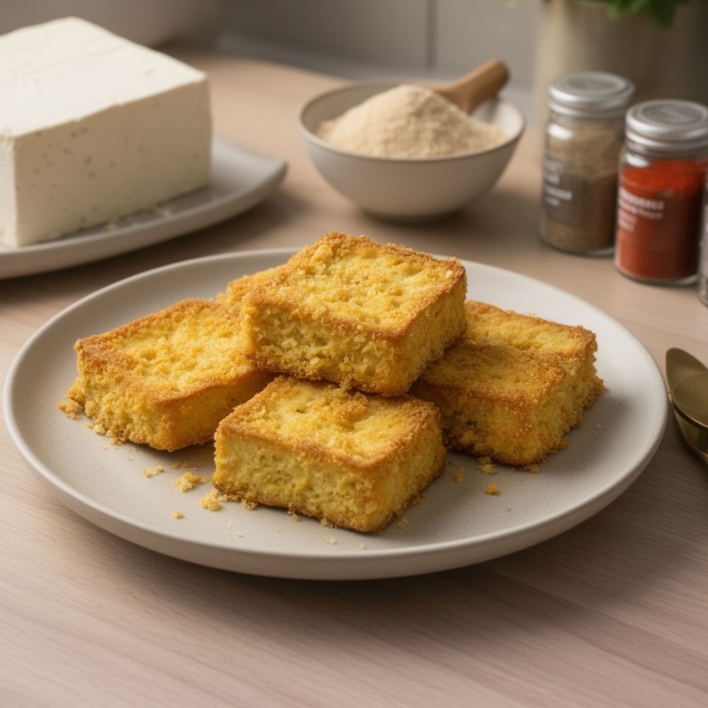 Tofuschnitzel_fettarm_knuspriger_Tofu