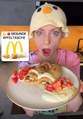 Gesunde Apfeltasche vegan