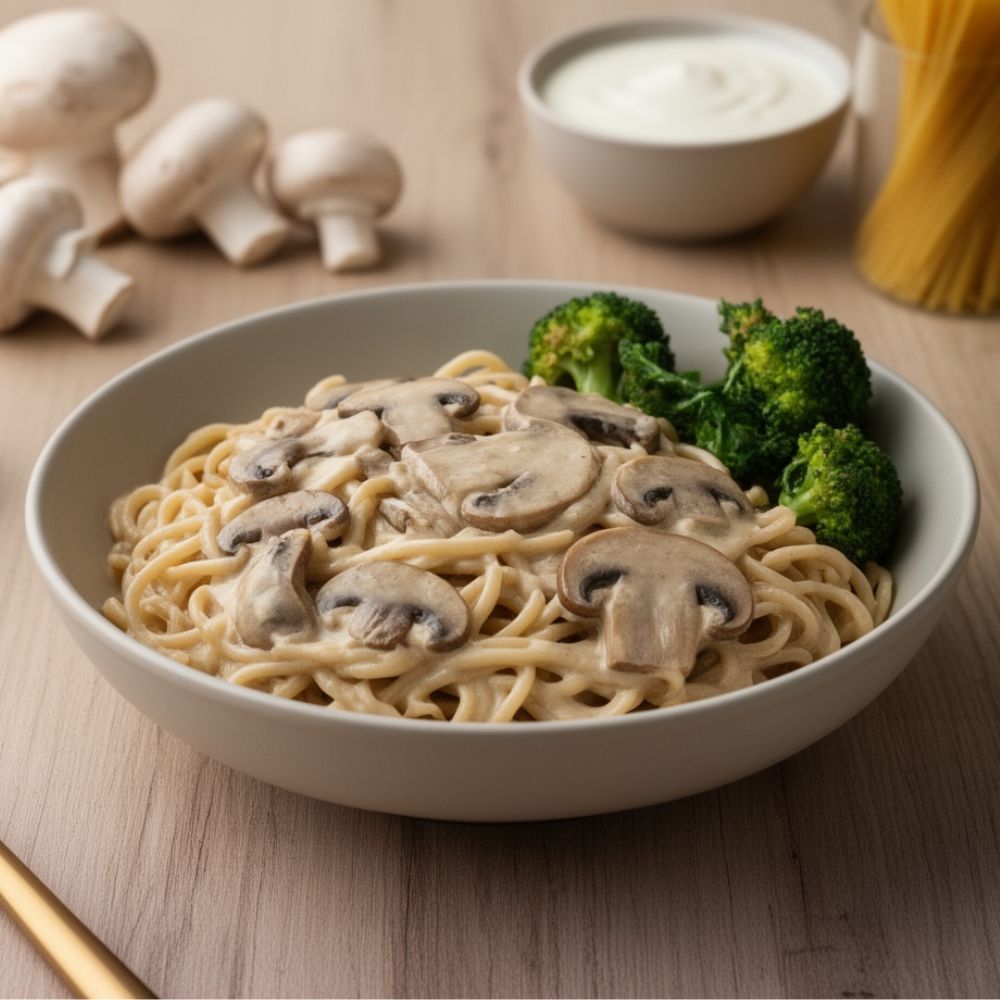Vegane_Champignon_Pasta_vegan_Pilznudeln