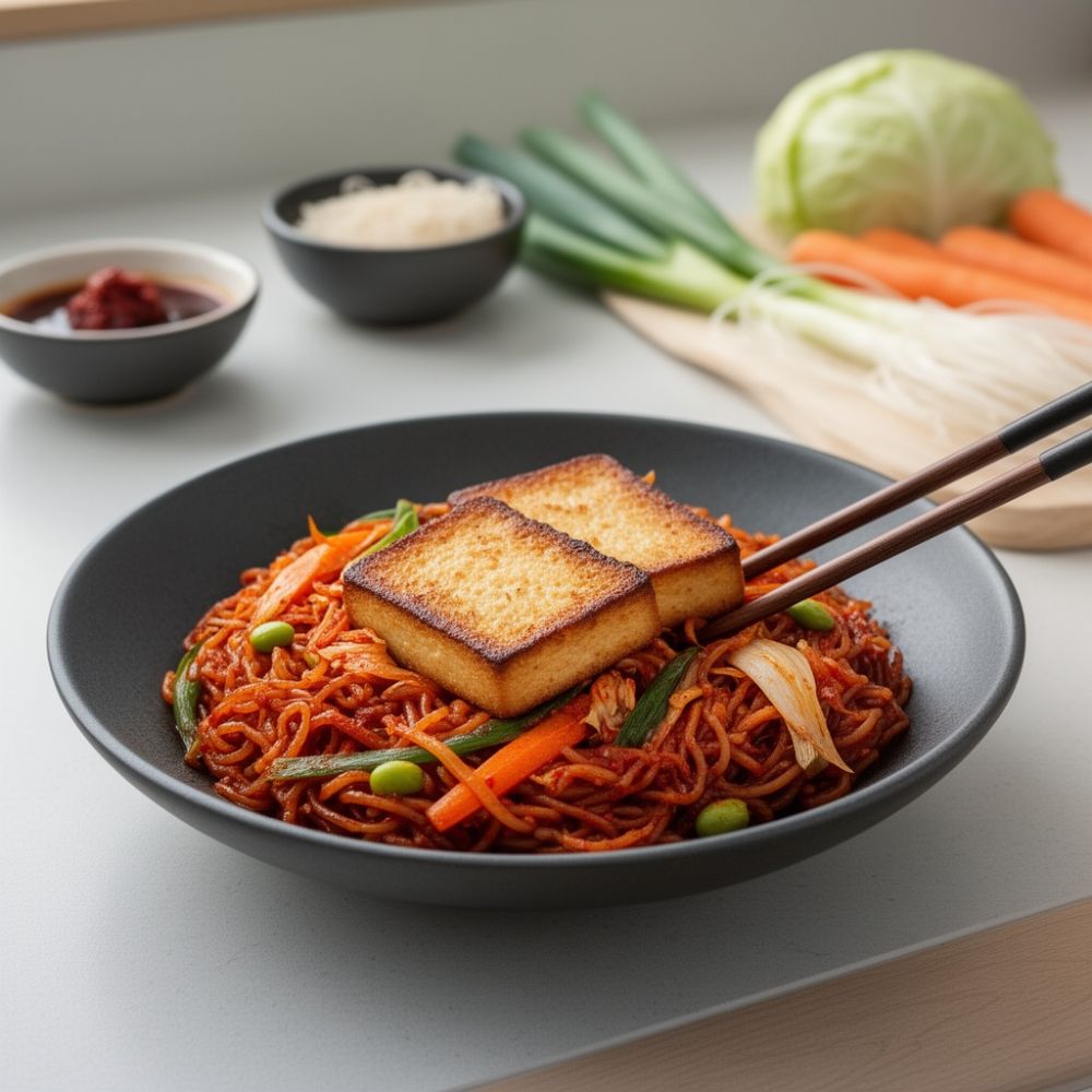 Vegane_Chili_Reisnudeln_koreanisch