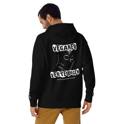 Veganer Verteidigen Tierverteidiger*in Hoodie | NEON