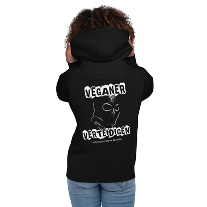 Veganer Verteidigen Tierverteidigerin Hoodie | NEON
