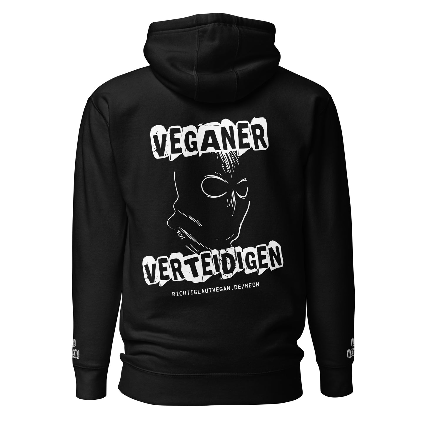 Veganer Verteidigen Tierverteidigerin Hoodie | NEON