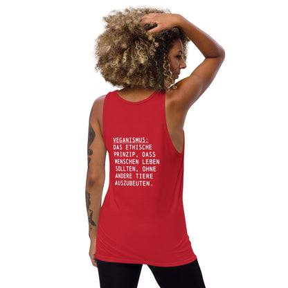 NEON Tierverteidigerin Tank Top mit Veganismus Definition NVSINO