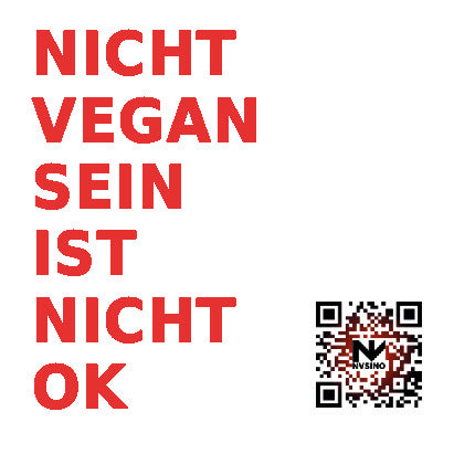 Nicht Vegan Sein Ist Nicht OK STICKER | Vegane Sticker NVSINO