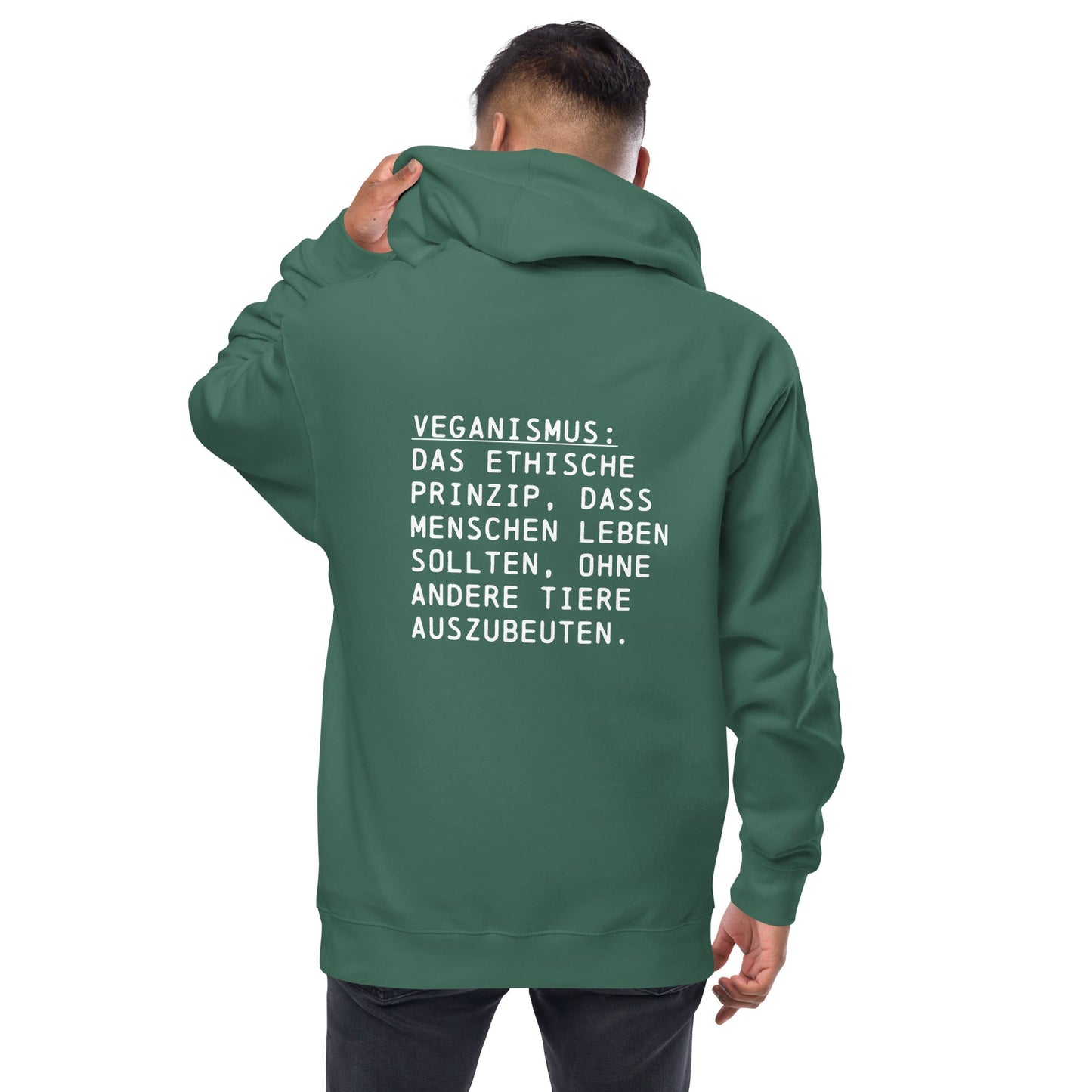 NEON Leb vegan! Veganismus Definition Unisex Zip-Hoodie NVSINO
