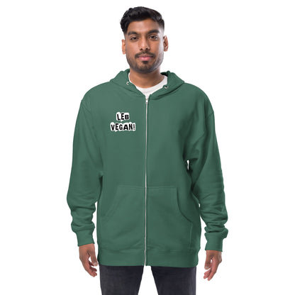 NEON Leb vegan! Veganismus Definition Unisex Zip-Hoodie NVSINO