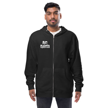 NEON Leb vegan! Veganismus Definition Unisex Zip-Hoodie NVSINO