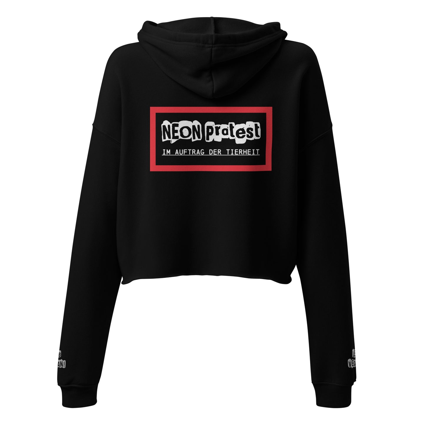 Tierverteidigerin Crop-Hoodie | NEON