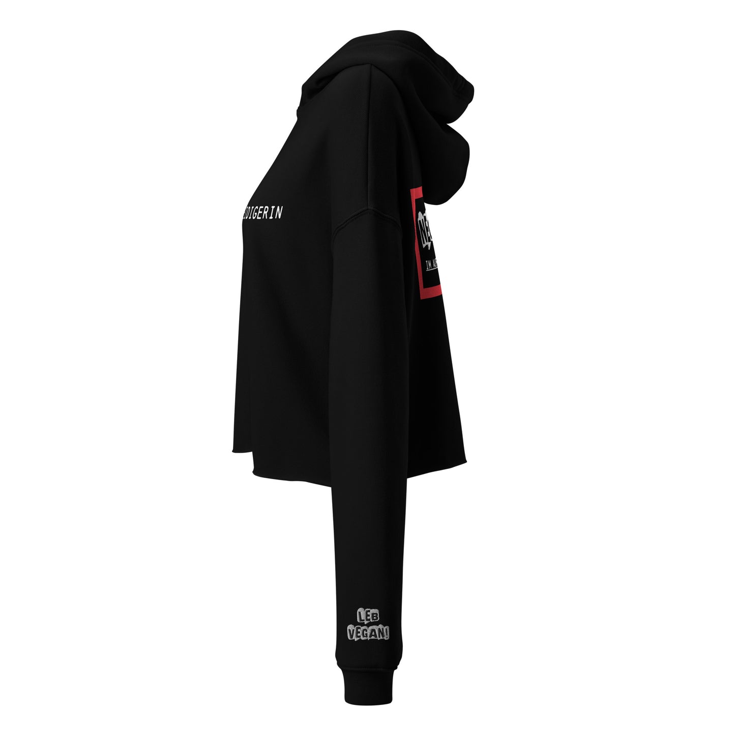 Tierverteidigerin Crop-Hoodie | NEON